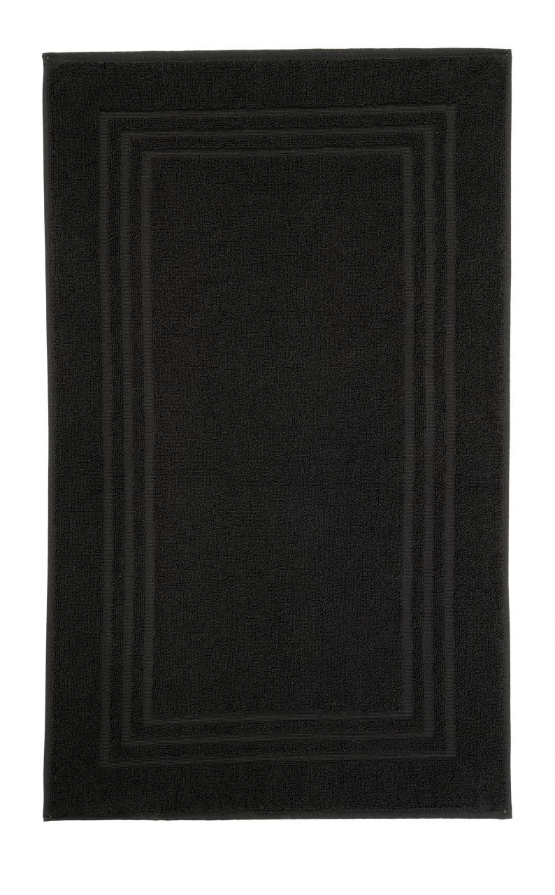 Alfombra Frotte Lodge 50x80 Negro Kleine Wolke