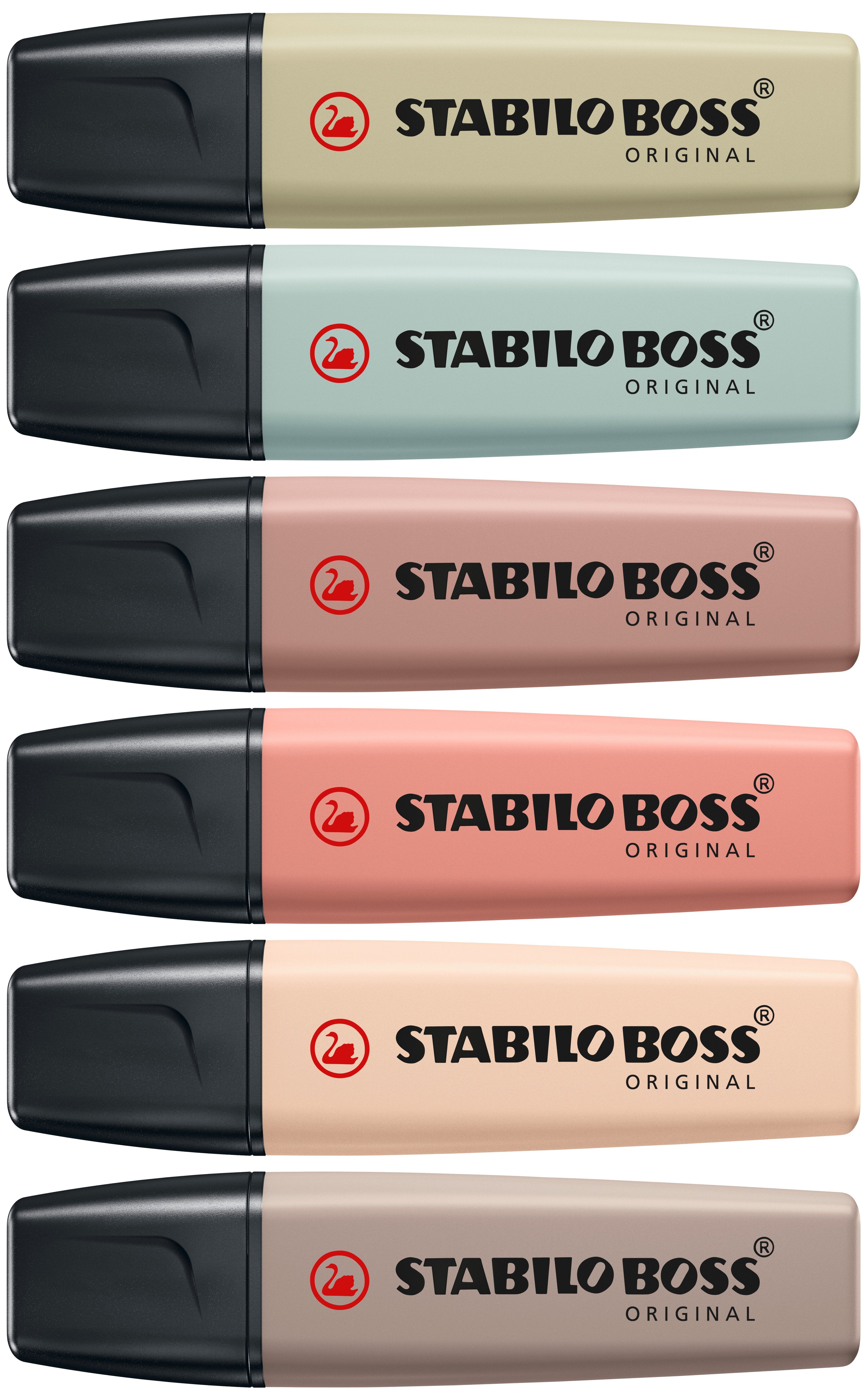 EAN 4006381603140 - STABILO BOSS NatureColors marcador 6 pieza(s) Punta de cincel Negro, Bronce, Marrón, Verde, Gris, Verde c imagen 2