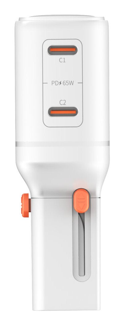 Ladowarka Podrózna World Travel 65w Usb-C + Usb-A Biala