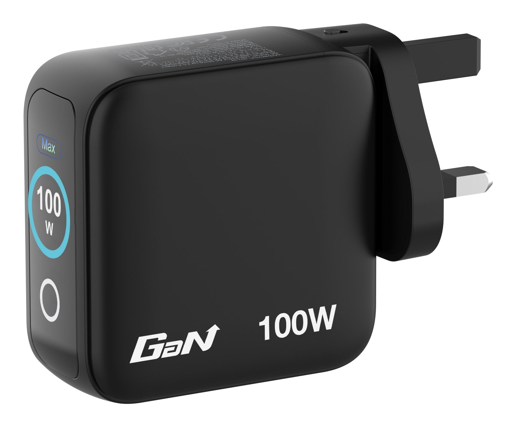 Verbatim Mini Gan Charger 3 Port 100w W Display Eu Uk Us