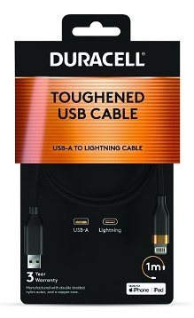 EAN 5056889400023 - Duracell DRU5012A cable de conector Lightning 1 m Negro imagen 2