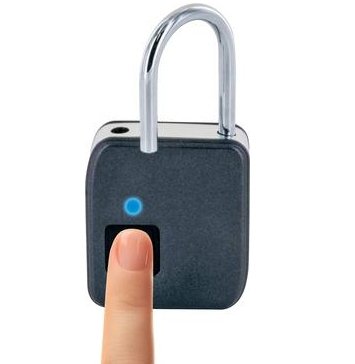 Cerradura De Huella Digital Schwaiger Con Grillete De Acero