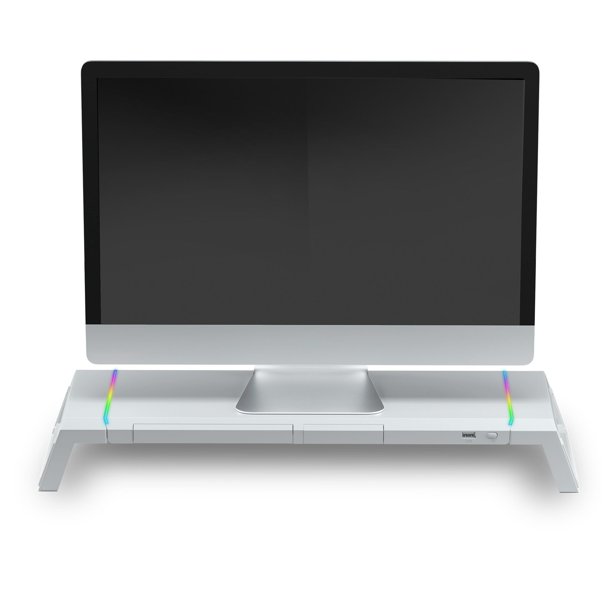 Soporte Gaming Para Monitor Mars Gaming Mgs-One Hasta 30 Kg Blanco