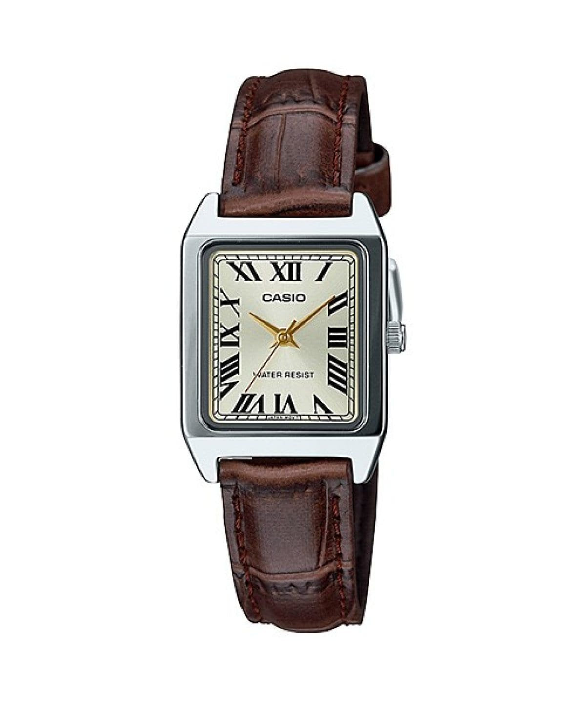 Casio Ltp-V007l-9budf Analoge Armbanduhr, Plata/Braun