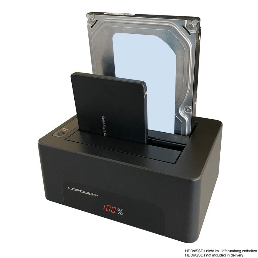 Lc-Power Usb3.2 Hdd Docking Station F.2,5''/3,5'' Sata Hdd/Ssd