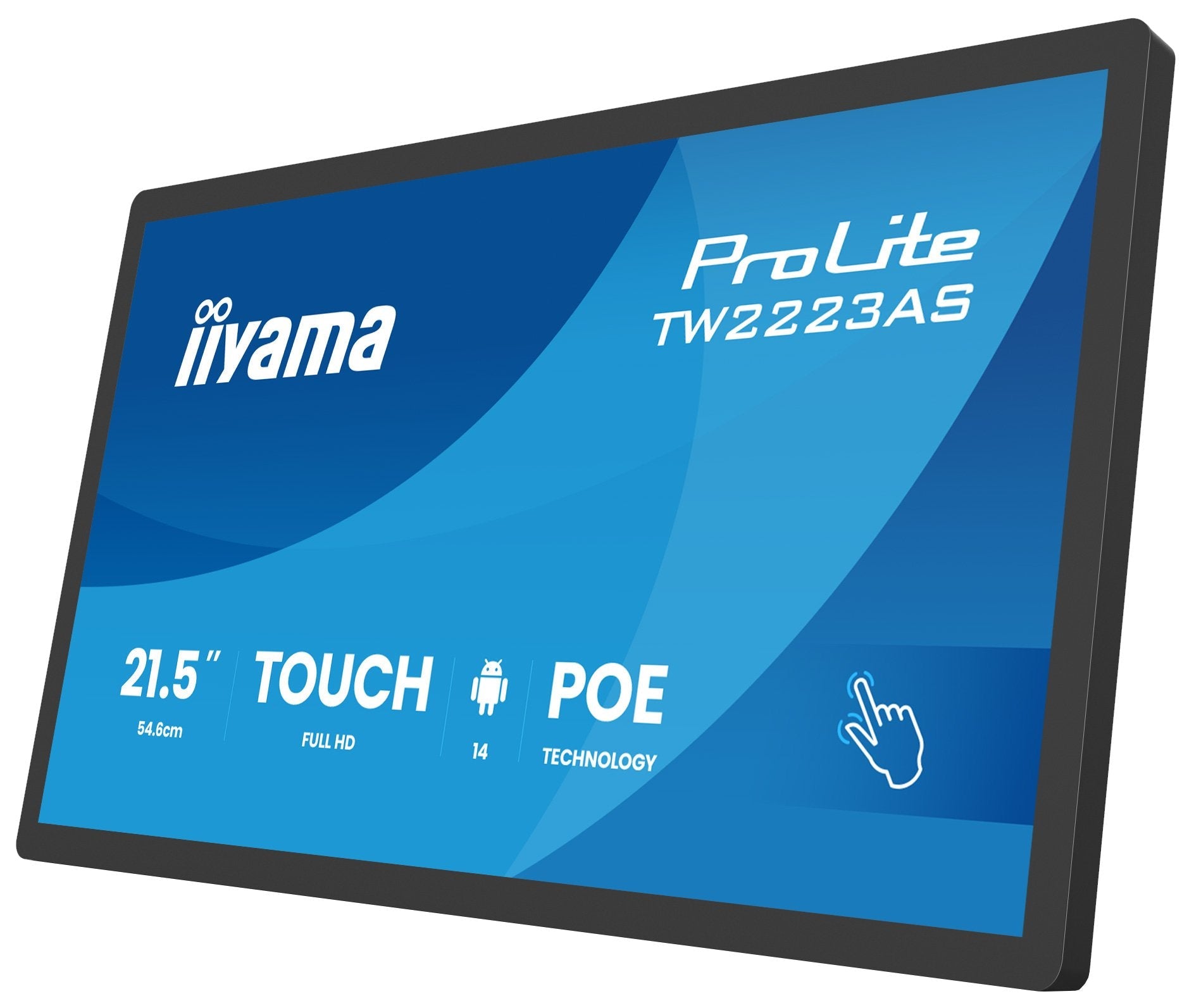 Iiyama 55.0cm 21,5" Tw2223as-B3p 16:9 M-Touch Usbc Android
