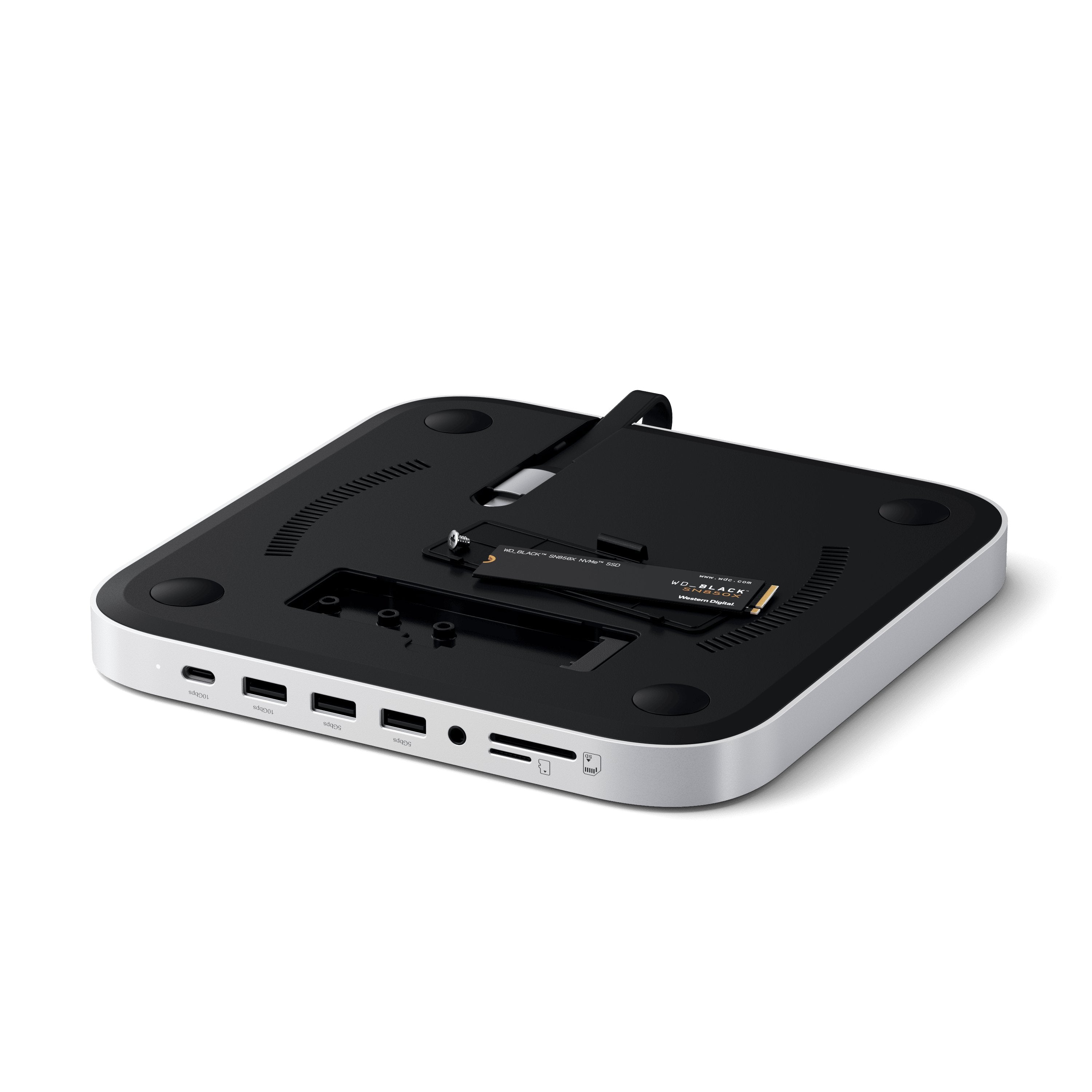 Satechi St-Gmmshs Base Para Portátil Y Replicador De Puertos Alámbrico Usb 3.2 Gen 2 (3.1 Gen 2) Type-C Blanco