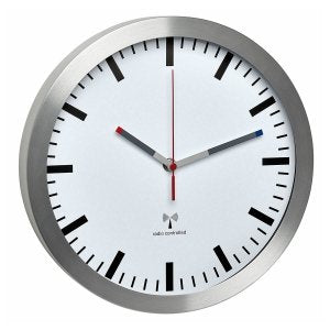 Tfa-Dostmann 60.3528.02 Reloj De Pared Alrededor Aluminio, Blanco