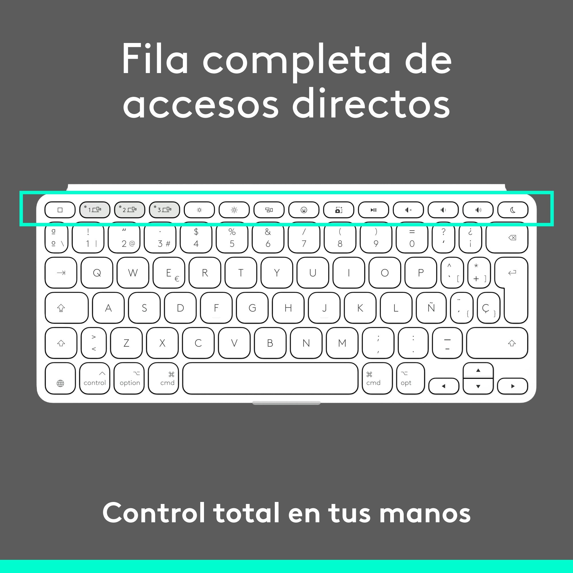 EAN 5099206126152 - Logitech 920-013011 teclado para móvil Español Bluetooth Gris, Blanco imagen 17