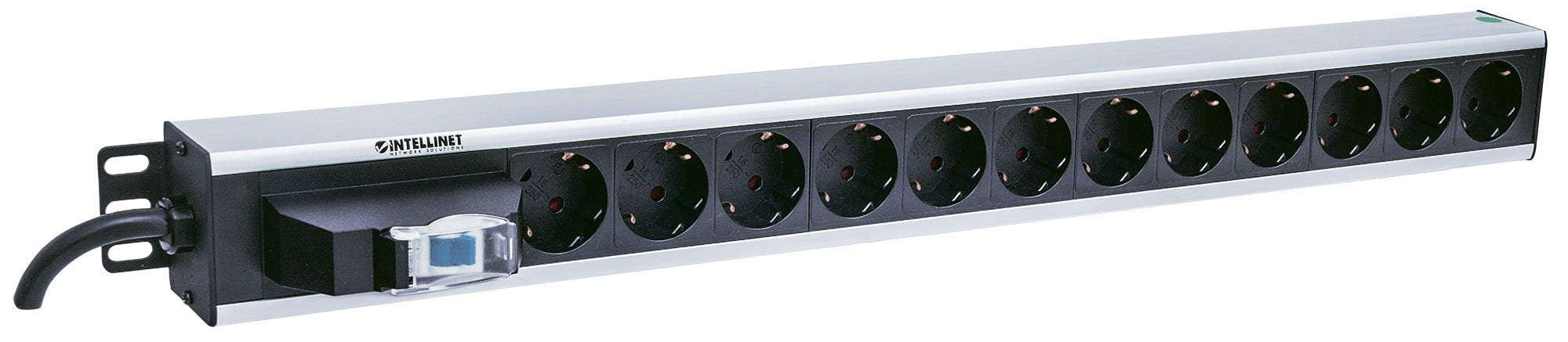 EAN 0766623711449 - Intellinet 711449 unidad de distribución de energía (PDU) 12 salidas AC Negro, Gris imagen 2