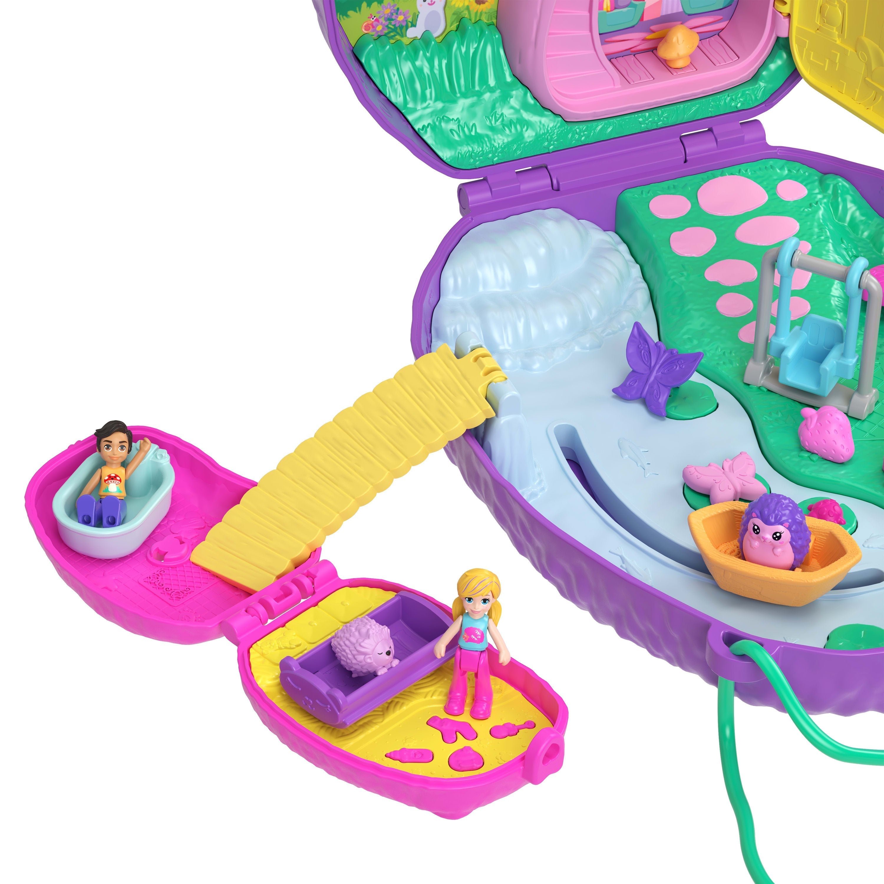 Zestaw Figurek Polly Pocket Kompaktowa Torebka Rodzina Jezyków