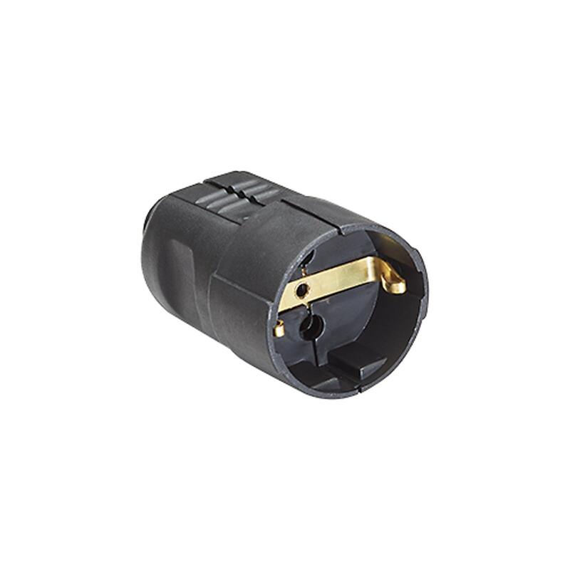 Bachmann Protección Contacto Acoplador Negro Resistente A Roturas Montable