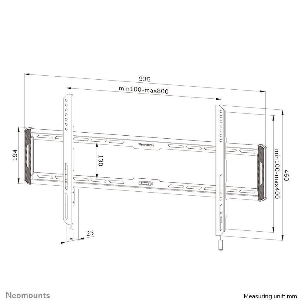 Soporte De Pared Para 43-86" 70kg Wl30-550bl18 Neomounts