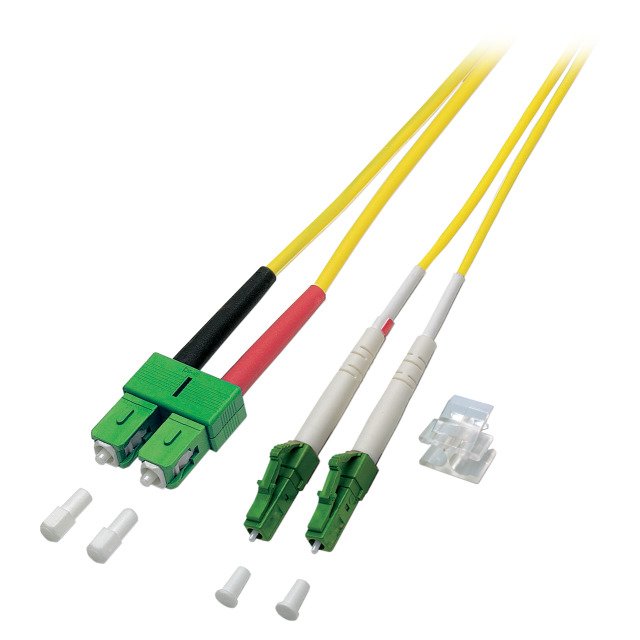 Efb Duplex Cable De Red Lc Apc-Sc Apc Os2 G652d 5m Lszh 2mm Amarillo