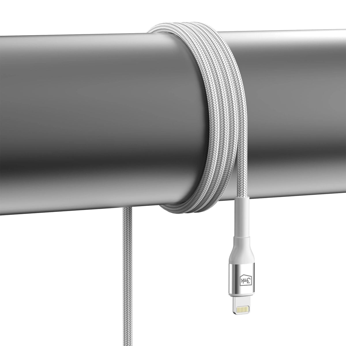 Cable 3mk Hyper N-Series A To Lightning 2m Qc 3.0 5v 2.4a 12w White