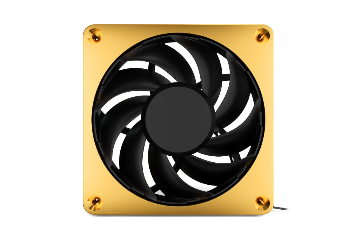 Alphacool Apex Mealth Metall Ventilador 120 Mm, 2.000 U/Min - Gold