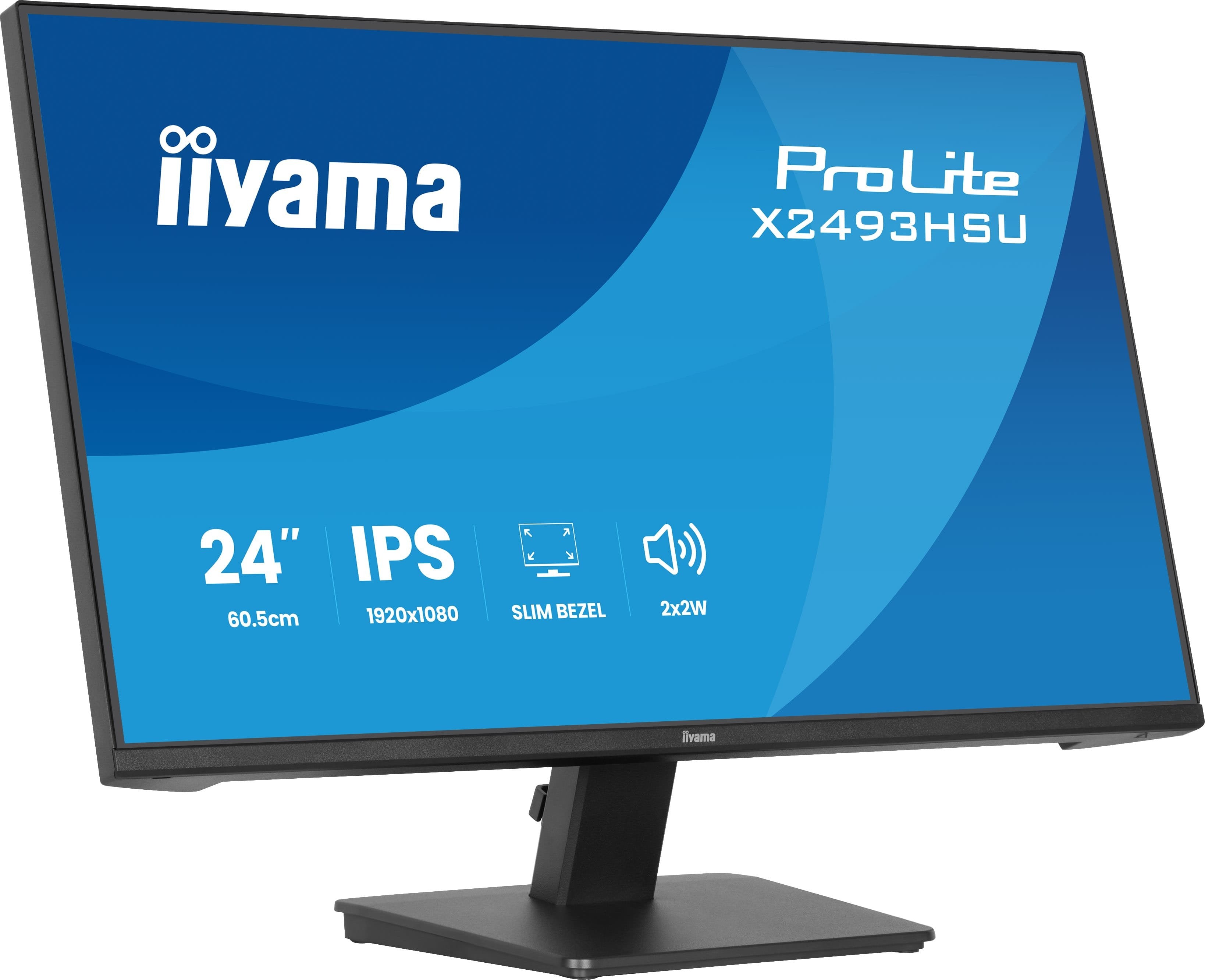 Iiyama 60.5cm 24" X2493hsu-B1 16:10 Hdmi+Dp+2xusb Ips
