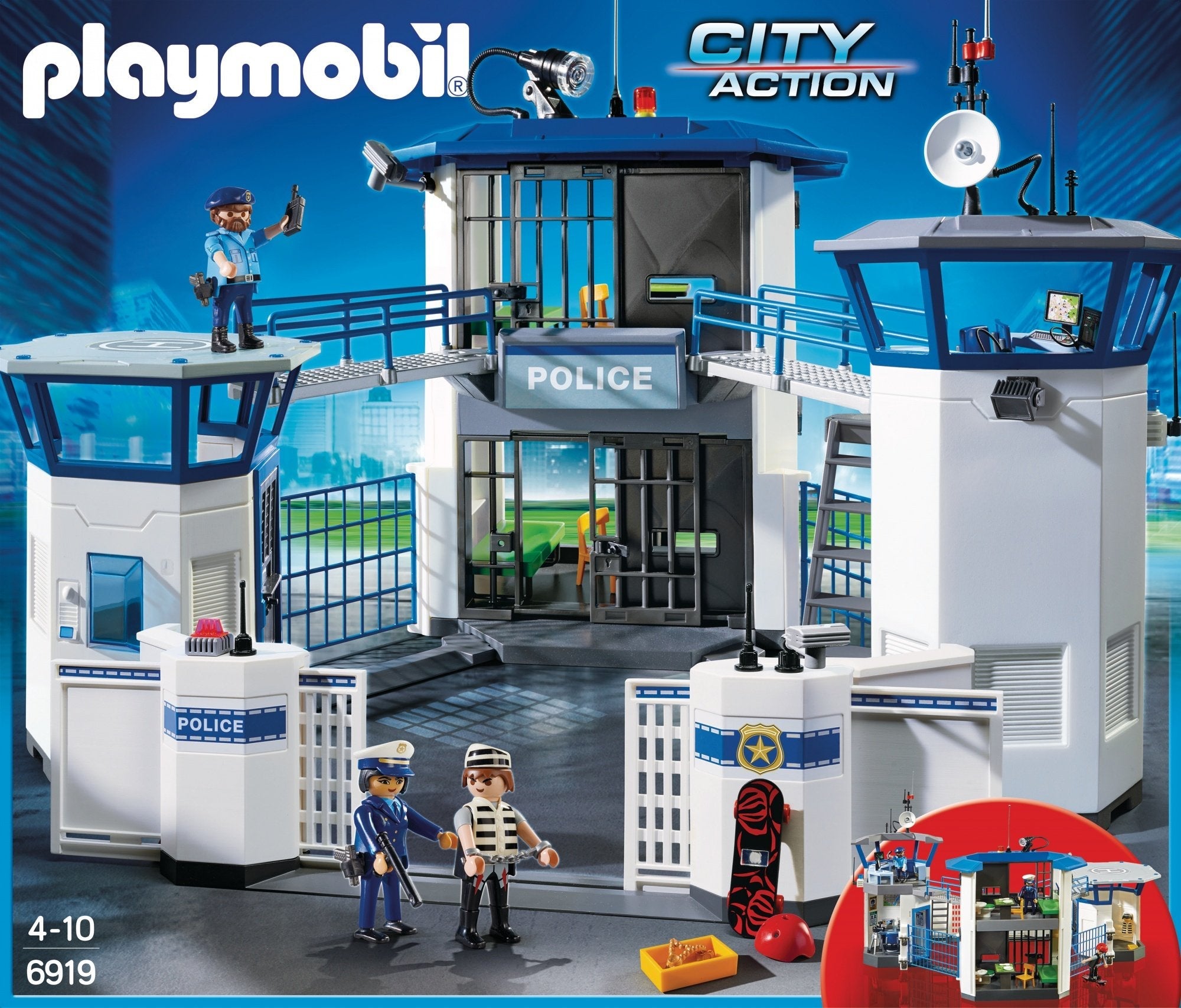 EAN 4008789069191 - Playmobil City Action Police Headquarters with Prison imagen 10