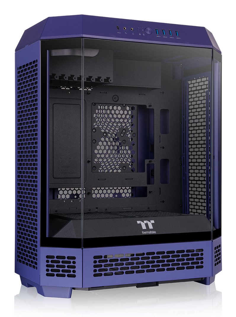 Thermaltake The Tower 600, Caja Violeta, Vidrio Templado X 3 Ca-1z1-00mnwn-00