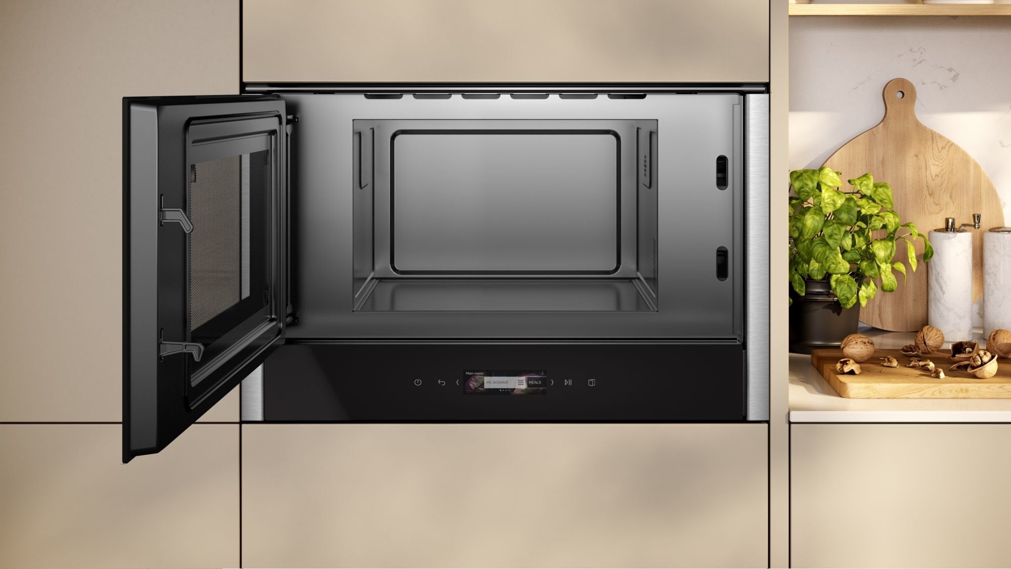 Microondas Neff Nl4wr21n1 Nl4wr21 Negro/Acero