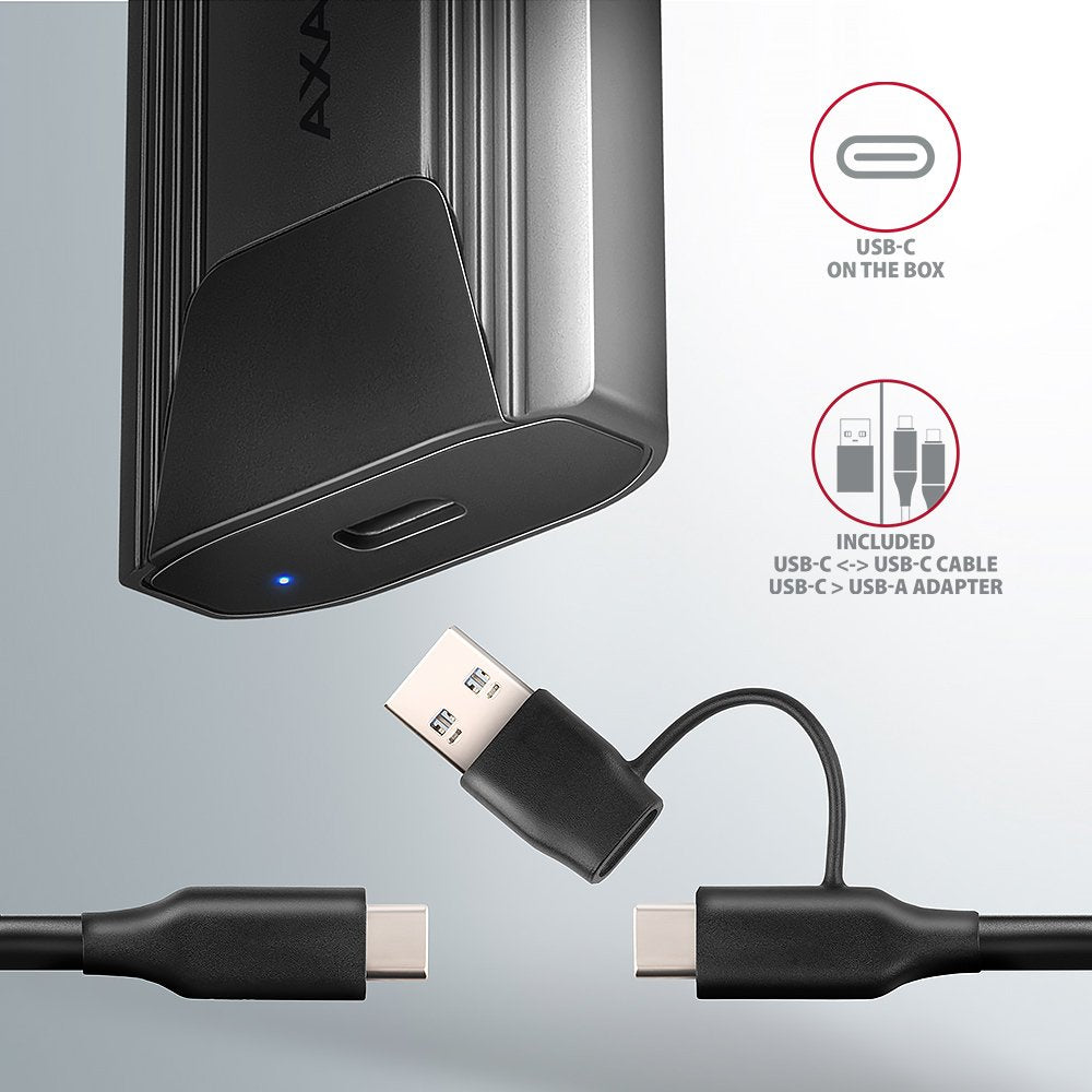 EAN 8595247908490 - Axagon EEM2-GTS2 caja para disco duro externo Caja externa para unidad de estado sólido (SSD) Negro M.2 imagen 6