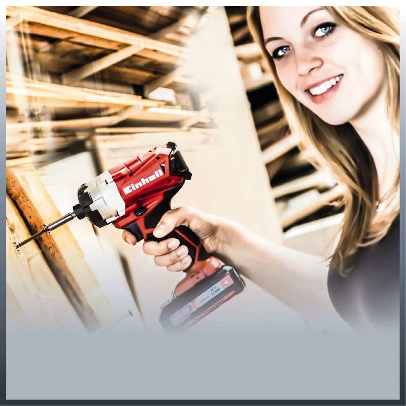 Llave De Impacto A Batería Einhell Professional Te-Ci 18 Li Brushless -Solo, 18 Voltios (Rojo/Negro, Sin Batería Ni Cargador) 4510030