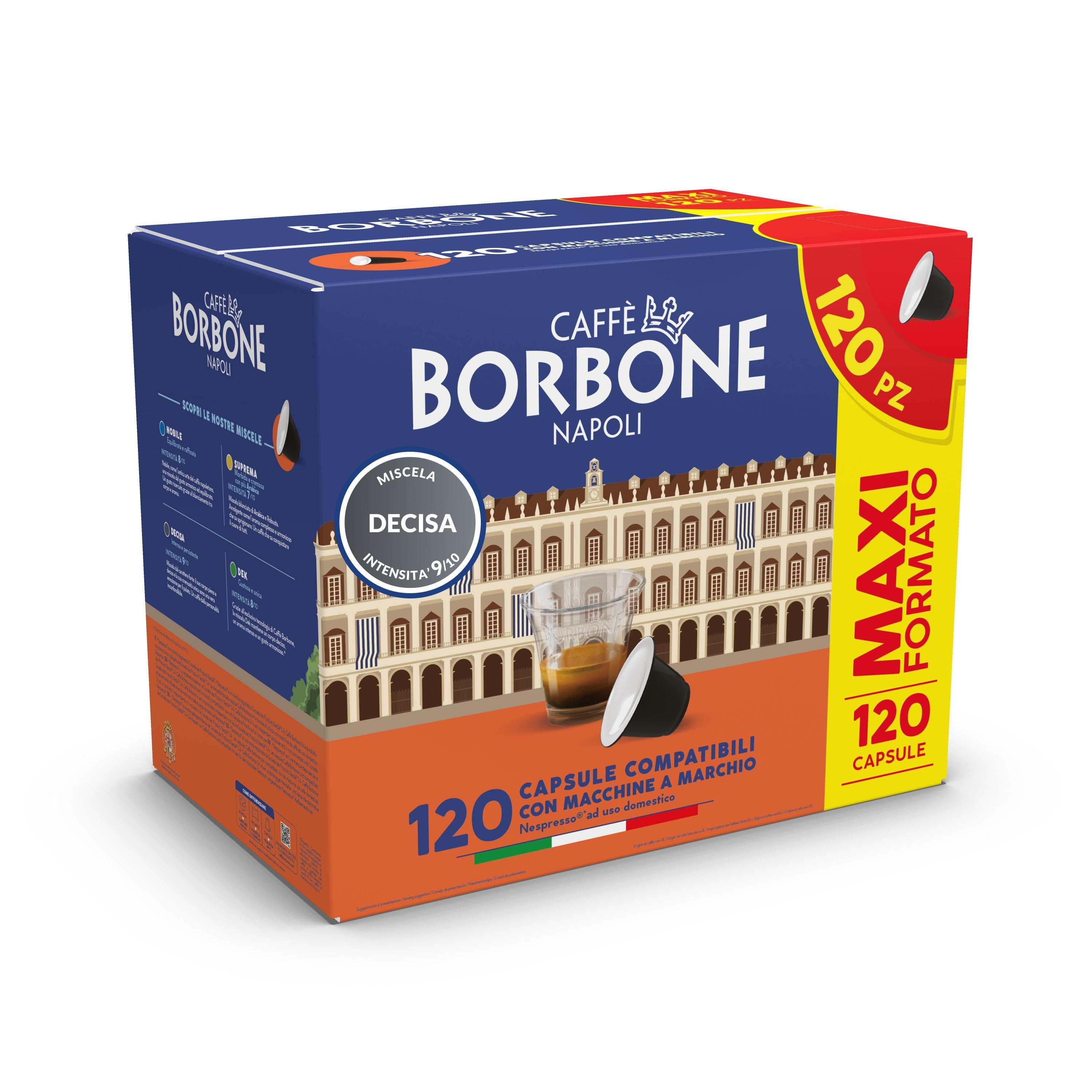 Borbone Capsule Comp. Nespresso Miscela Decisa (Nera) 120pz