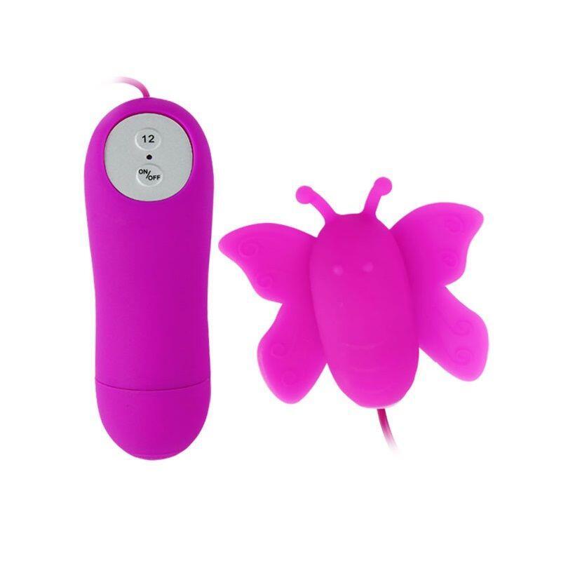 Baile - Estimulador De Clítoris Mariposa Love Eggs 12 Velocidades Lila Control Remoto