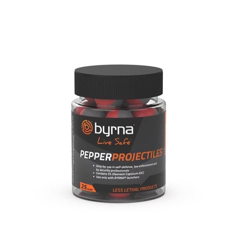 Balas De Pimienta Byrna Pepper K.68 25 Uds. Para Byrna (Jb68305-1)
