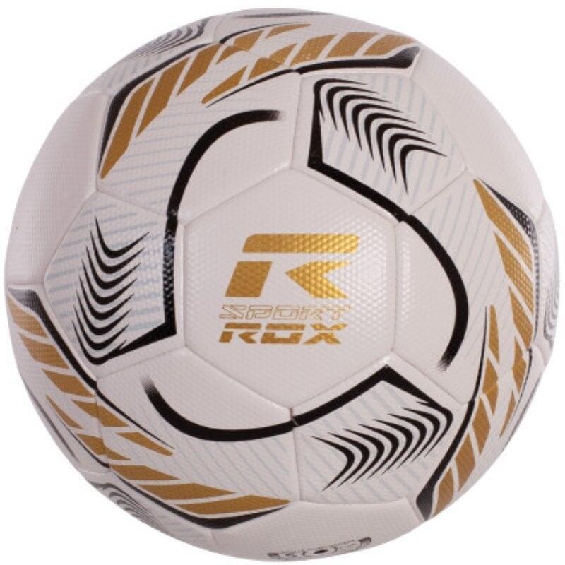 Balón De Fútbol Rox Sport R-Comand Blanco Y Dorado