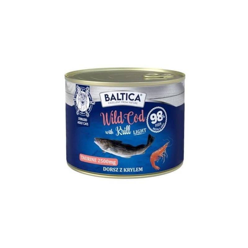 Baltica Excellent Karma Mokra Kot Wild Cod With Krill (Dorsz Z Krylem) Light 185g