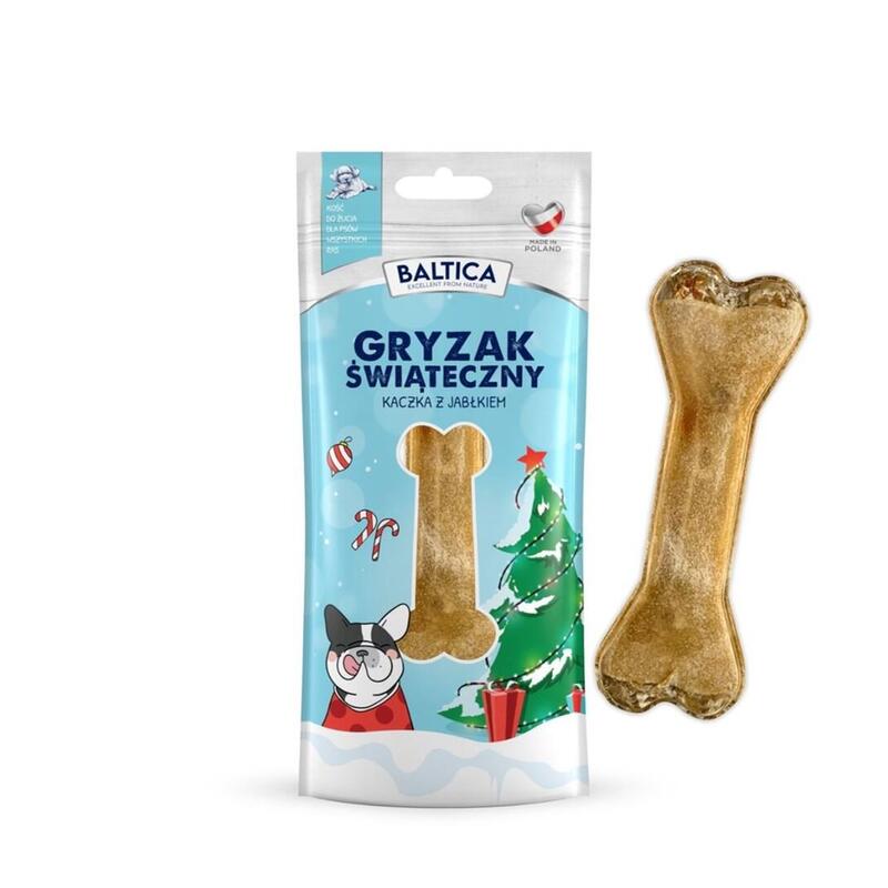 Baltica Christmas Bone Duck With Apple - Snack Masticable Para Perros - 1