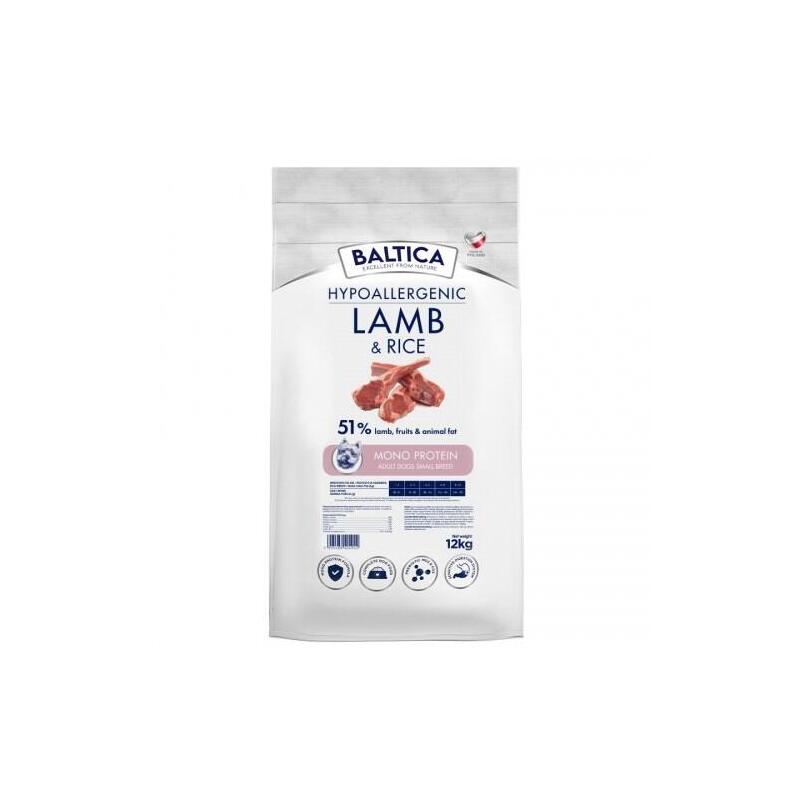 Baltica Nutraceutic Hypoallergenic Lamb & Rice Xs / S 12kg