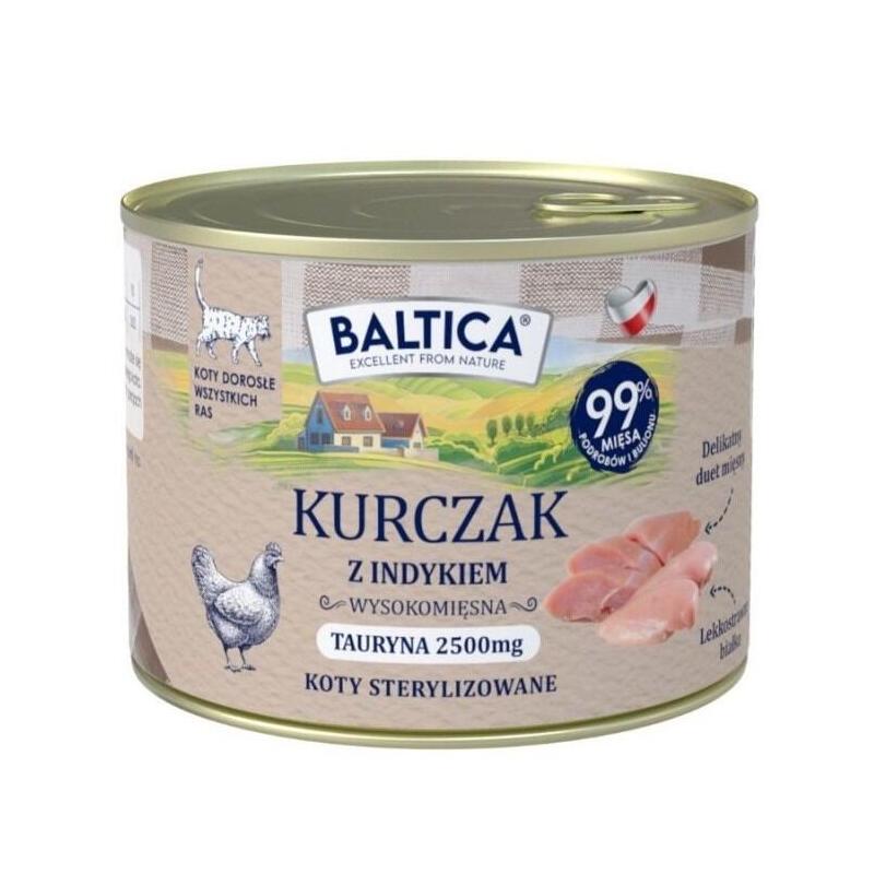 Baltica Smaki Regionów Chicken With Turkey - Comida Húmeda Para Gatos - 185g
