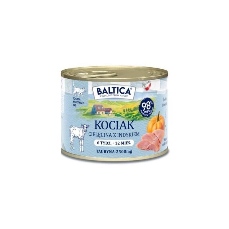 Baltica Smaki Regionów Kitten Veal With Turkey - Comida Húmeda Para Gatos - 185g