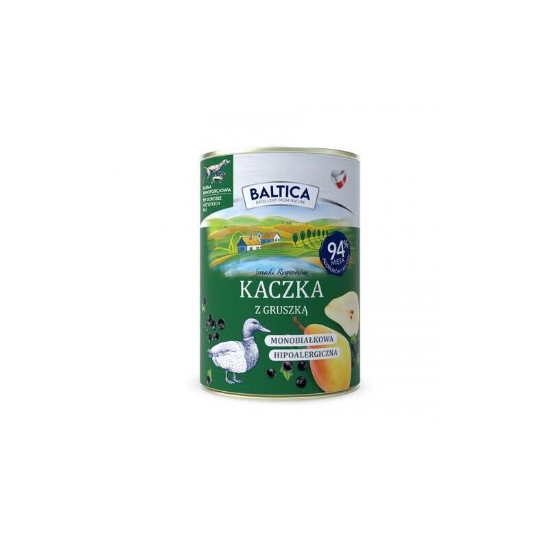 Baltica Smaki Regionów Pato Con Pera - Comida Húmeda Para Perros - 400 G