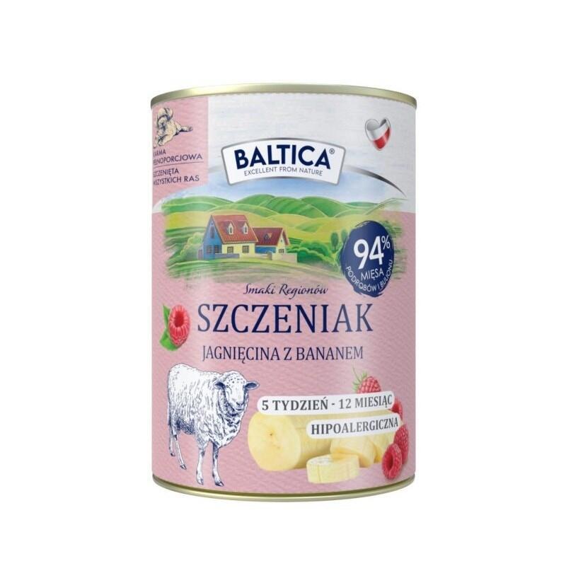 Baltica Smaki Regionów Puppy Cordero Con Plátano - Comida Húmeda Para Perros - 400 G