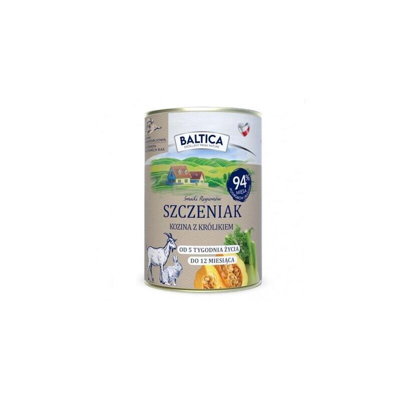 Baltica Smaki Regionów Puppy Goat Con Conejo - Comida Húmeda Para Perros - 400 G