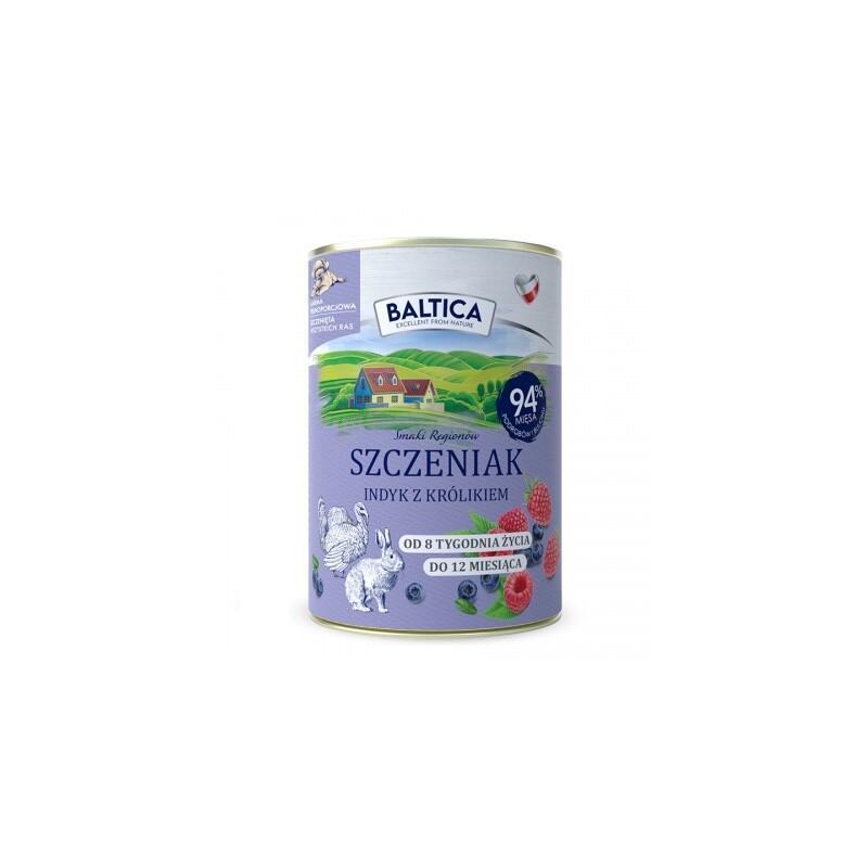 Baltica Smaki Regionów Puppy Pavo Con Conejo - Comida Húmeda Para Perros - 400 G