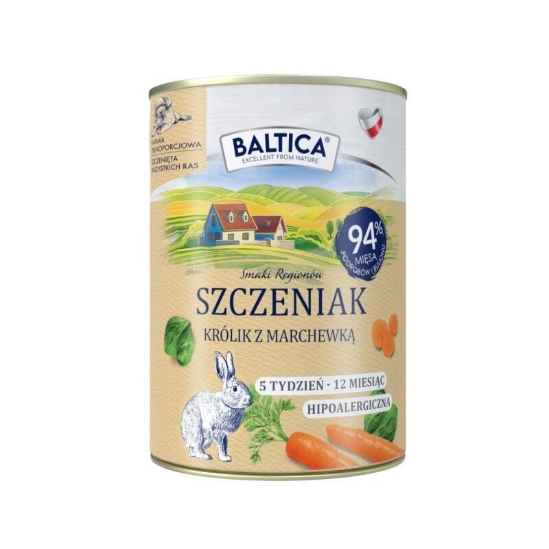 Baltica Smaki Regionów Puppy Rabbit Con Zanahoria - Comida Húmeda Para Perros - 400 G