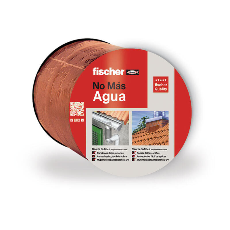 Banda Butilica 10cm X 10m Terracota 564129 Fischer