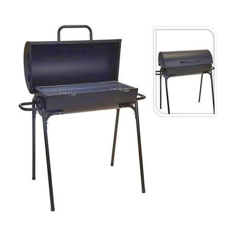 Barbacoa Con Tapa, Color Negro, Ø33 X 63 X 89 Cm