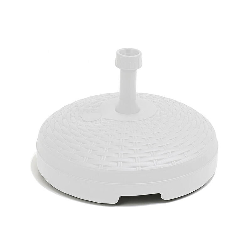 Base De Parasol 20 L Color: Blanco Ø45x15cm Ipae Progarden