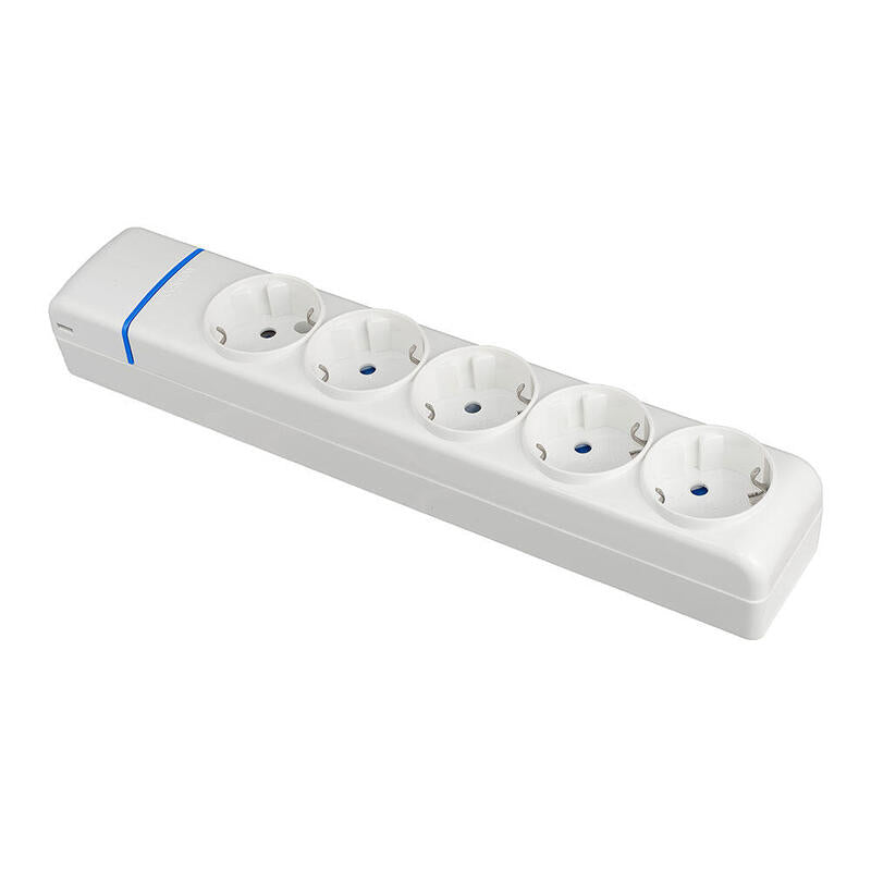 Base Múltiple De 5 Tomas 2p+T, 16a 250v. 8005p Solera