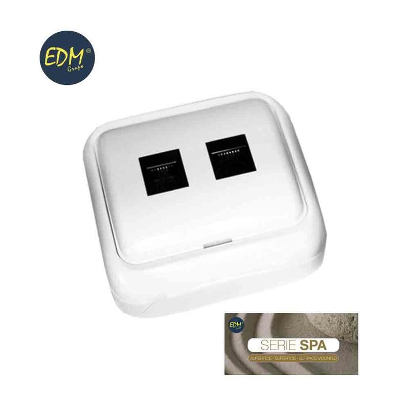 Base Telefono Y Adsl Superficie "Serie Spa" (Bolsa Blister)