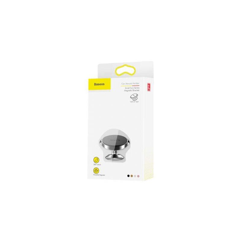 Baseus Car Mount Small Ears Series Magnetic Bracket (Vertical Type) Black (Suer-B01)