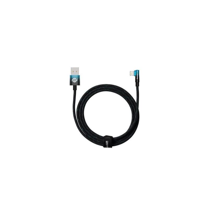 Baseus Data Cable Lightning 2.4a 2mt Mvp 2 Elbow-Shaped Blue Cavp000121