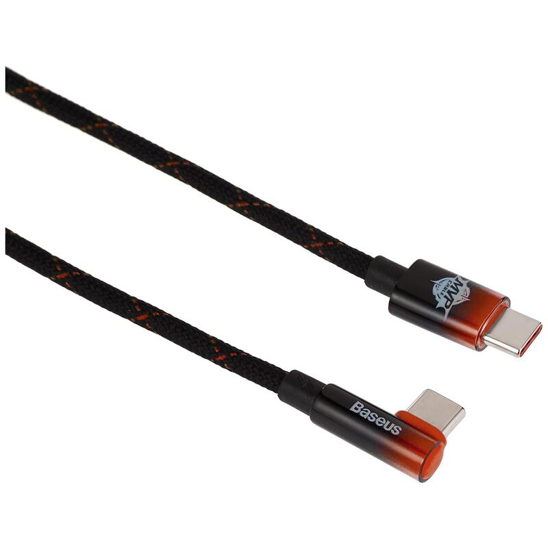 Baseus Data Cable Type-C 100w 2mt Mvp 2 Elbow-Shaped Black Cavp000520
