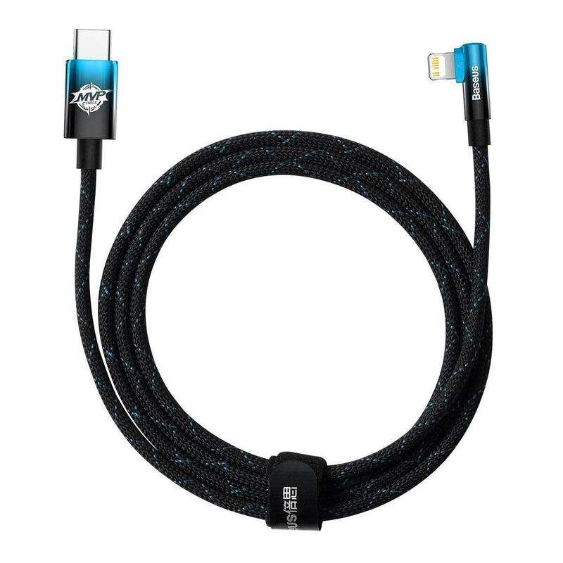 Baseus Data Cable Type-C To Lightning 20w 2mt Mvp 2 Elbow-Shaped Blue Cavp000321