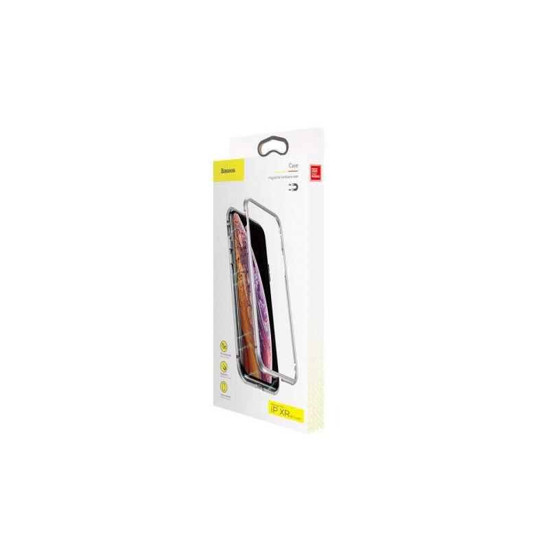 Baseus Iphone Xr Case Magnetite Hardware Silver (Wiapiph61-Cs0s)